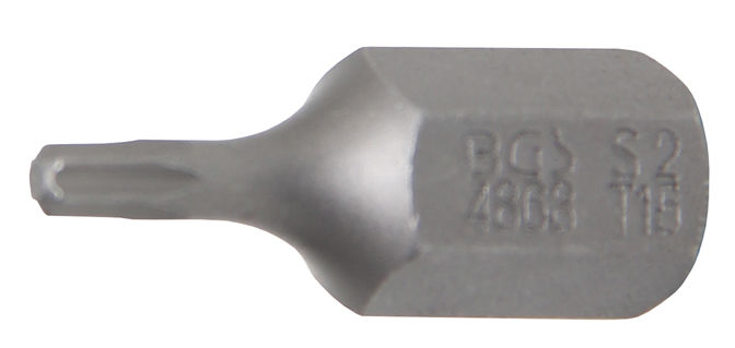 Šroubovací bit 3/8" T-profil (Torx) T15 x 30 mm BGS104868, zatíž. do 5 kg