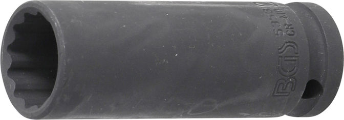Nástrčná hlavice 1/2" 21 mm BGS105353, prodloužená, tvrzená, 12hranná