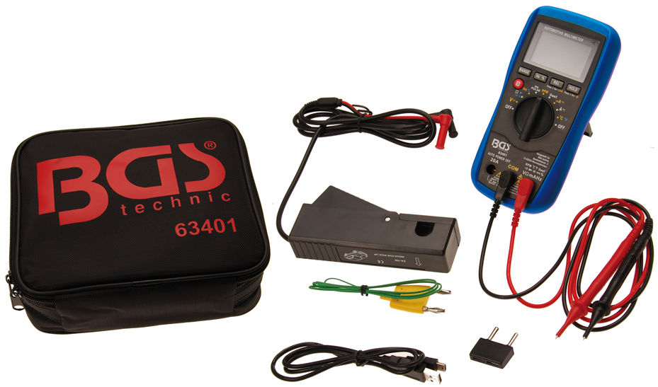 Digitální multimetr s USB připojením BGS1063401, speciálně pro autoservis