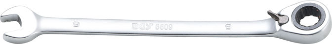 Očkoplochý ráčnový klíč 9 mm BGS106609, přepínatelný