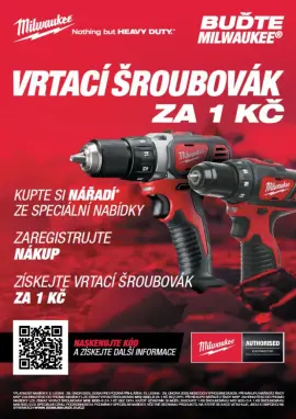 AKCE Milwaukee 2025 - BE MILWAUKEE Vrací šroubovák za 1Kč