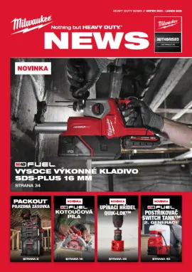Milwaukee katalog NEWS (CZ) Heavy duty novinky 2025/08-2026/01