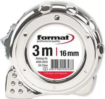 Kapesni svinovaci metr pochromovani 3mx16mm