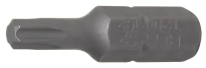 Bit  Délka 25 mm  pohon vnější šestihran 6,3 mm (1/4")  T-profil (pro Torx) T20