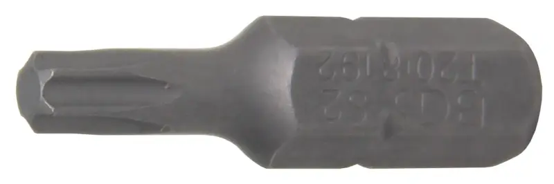 Bit  Délka 25 mm  pohon vnější šestihran 6,3 mm (1/4")  T-profil (pro Torx) T20