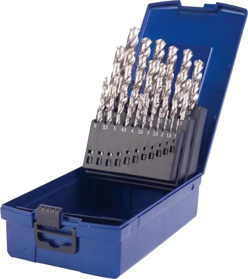 Sada spirálových vrtáků D IN388 HSS-Co5 vybrušovaný typ N 1-13mm FORTIS