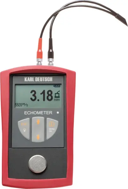 Přístroj na měření tloušť ky stěn ECHOMETER 1076 Ba sic DEUTSCH