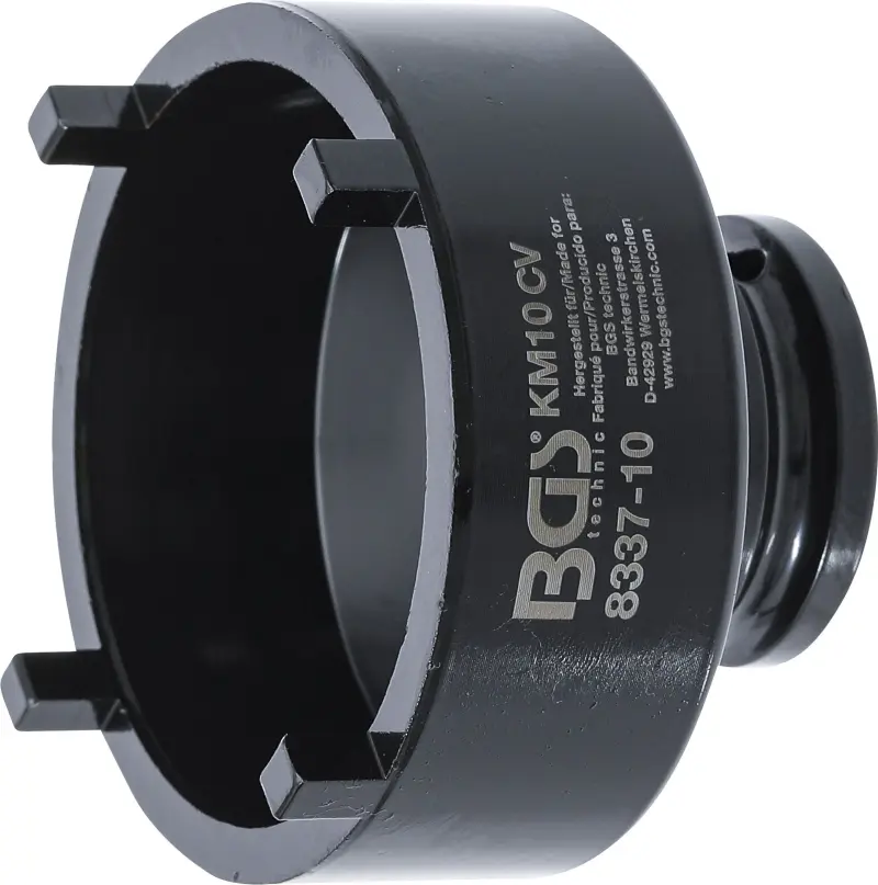 BGS 8337-10 Nástrčná hlavice 3/4" na matice se zářezy KM10 (vnější čep) (BGS108337-10)