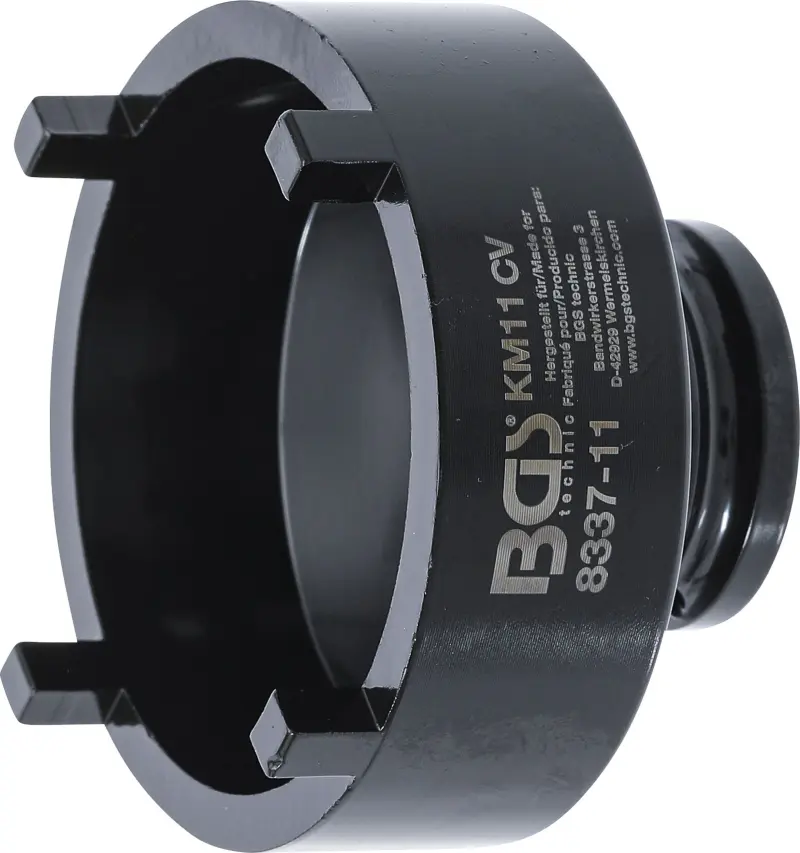 BGS 8337-11 Nástrčná hlavice 3/4" na matice se zářezy KM11 (vnější čep) (BGS108337-11)