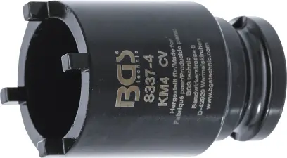 BGS 8337-4 Nástrčná hlavice 1/2" na matice se zářezy KM4 (vnější čep) (BGS108337-4)