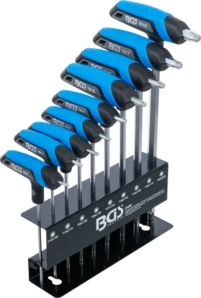 Zástrčné klíče TORX (T-profil) T10 ÷ T50 BGS108485 Sada 9 dílů (BGS108485)