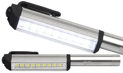 Hliníková LED lampa BGS 8493 design tužka, s 9 LED (BGS108493)
