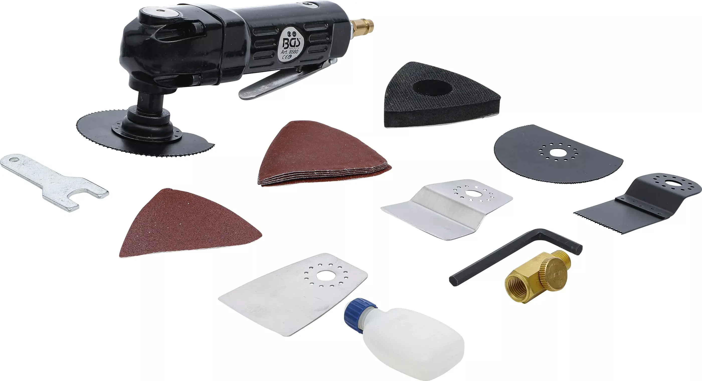 Pneumatická multifunkce 3v1 BGS108580 (pila, bruska, škrabka) (BGS108580)