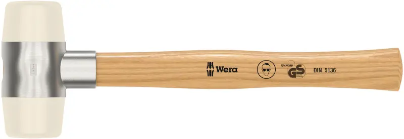 Wera 000335 Vyklepávací palička Wera 101 - 7. Hlavy z Nylonu. Jasanová rukojeť 380 mm (W05000335001)