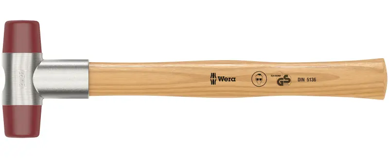 Wera 000510 Vyklepávací palička Wera 102 - 2. Hlavy z Uretanu. Jasanová rukojeť 265 mm (W05000510001)