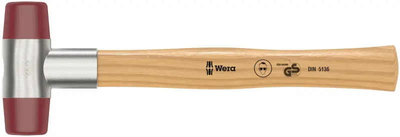 Wera 000520 Vyklepávací palička Wera 102 - 4. Hlavy z Uretanu. Jasanová rukojeť 290 mm (W05000520001)
