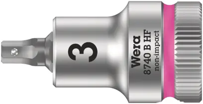 Wera 003030 Zástrčná bitová hlavice 3/8" 3,0 mm. Typ 8740 B HF, přidržovací fce (W05003030001)