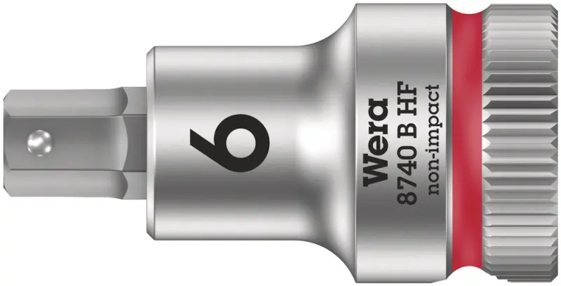 Wera 003035 Zástrčná bitová hlavice 3/8" 6,0 mm. Typ 8740 B HF, přidržovací fce (W05003035001)