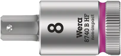 Wera 003039 Zástrčná bitová hlavice 3/8" 8,0 mm. Typ 8740 B HF, přidržovací fce (W05003039001)