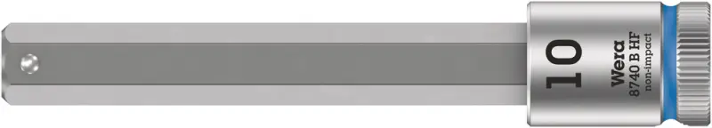 Wera 003044 Zástrčná bitová hlavice 3/8" 10x100 mm. Typ 8740 B HF, přidržovací fce (W05003044001)