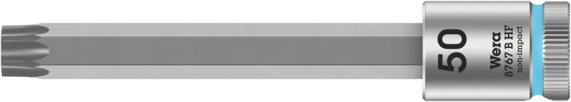 Wera 003073 Zástrčná bitová hlavice 3/8" TX 50x100 mm typ 8767 B HF TORX® Zyklop, přidržovací fce (W05003073001)