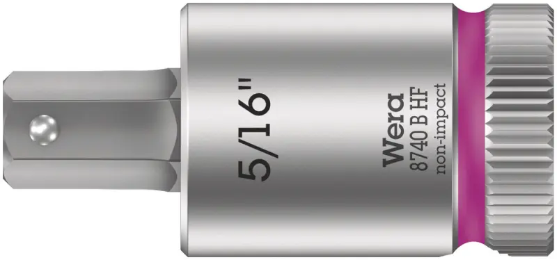 Wera 003091 Zástrčná bitová hlavice 3/8" HEX 5/16" typ 8740 B HF Zyklop, přidržovací fce (W05003091001)