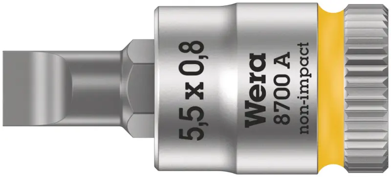 Wera 003320 Zástrčná bitová hlavice 1/4" PL 0,8x5,5 mm typ 8700 A FL Zyklop (W05003320001)