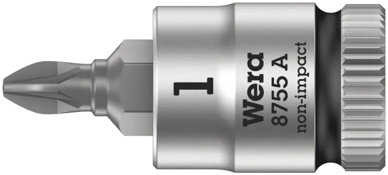 Wera 003353 Zástrčná bitová hlavice 1/4" PZ 1 typ 8755 A Pozidriv Zyklop (W050003353001)