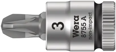 Wera 003355 Zástrčná bitová hlavice 1/4" PZ 3 typ 8755 A Pozidriv Zyklop (W050003355001)