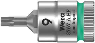 Wera 003361 Zástrčná bitová hlavice 1/4" TX 9 typ 8767 A HF TORX® Zyklop, přidržovací (W050003361001)