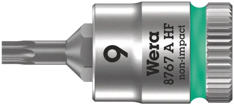 Wera 003361 Zástrčná bitová hlavice 1/4" TX 9 typ 8767 A HF TORX® Zyklop, přidržovací (W050003361001)