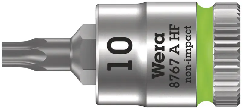 Wera 003362 Zástrčná bitová hlavice 1/4" TX 10 typ 8767 A HF TORX® Zyklop, přidržovací (W050003362001)