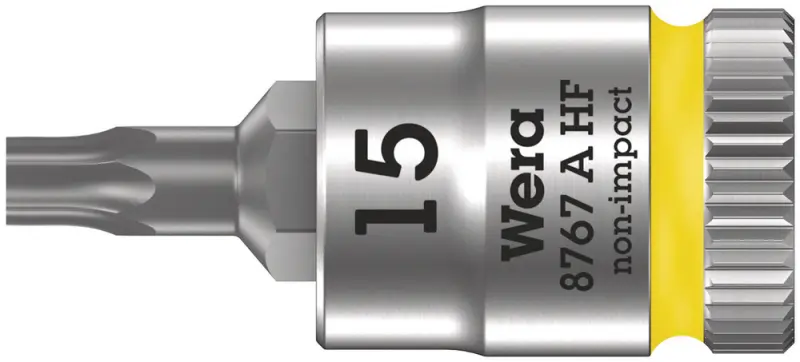 Wera 003363 Zástrčná bitová hlavice 1/4" TX 15 typ 8767 A HF TORX® Zyklop, přidržovací (W050003363001)