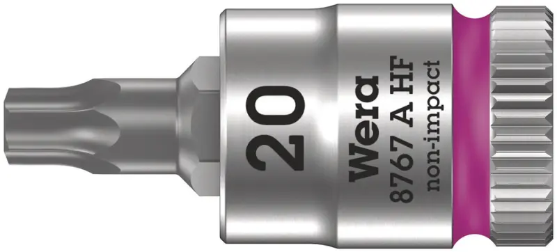 Wera 003364 Zástrčná bitová hlavice 1/4" TX 20 typ 8767 A HF TORX® Zyklop, přidržovací (W050003364001)