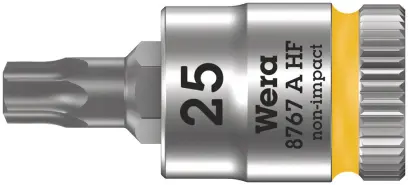 Wera 003365 Zástrčná bitová hlavice 1/4" TX 25 typ 8767 A HF TORX® Zyklop, přidržovací (W050003365001)