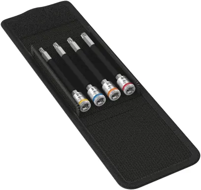 Wera 003375 Zástrčné bitové nástavce 1/4" typ 8767 A TORX HF 1 s přidržovací funkcí (5 ks) (W05003375001)