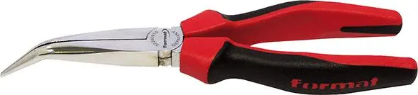 Kleště pro mechaniky ohnuté půlkulaté 200mm FORMAT (EDE52040010)