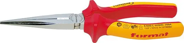 VDE kleště s prodlouženým i čelistmi rovné čelisti 200mm FORMAT