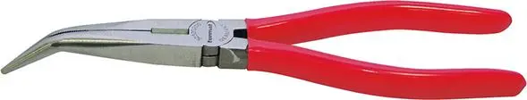 Kleště s prodlouženými če listmi zahnuté, plastové návleky, 200mm FORMAT