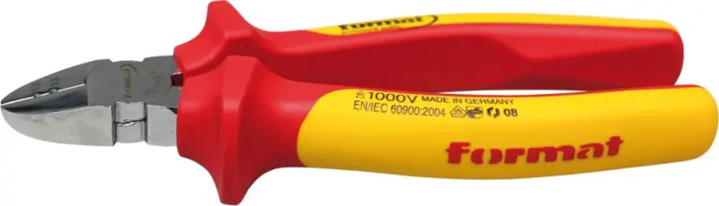 Odizolovací boční štípací kleště VDE a 2-složkové návleky 160mm qmm FORMAT