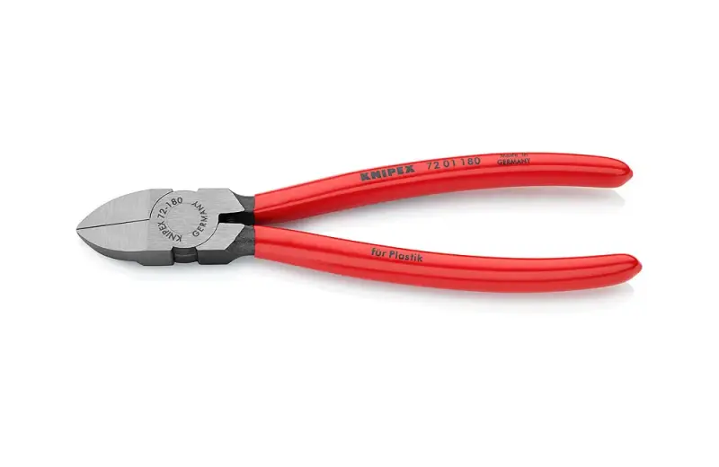 Kleště Knipex 72 01 180 štípací boční bez fazety, PVC (K 72 01 180)