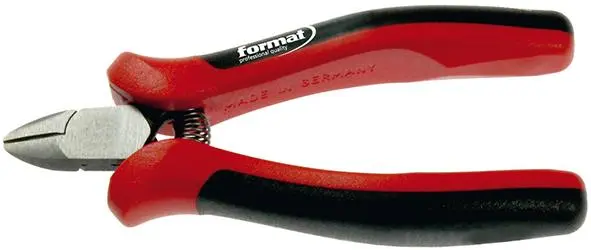 Boční štípací kleště pro elektroniku, bez fazety, 110mm FORMAT