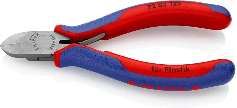 Kleště Knipex 72 02 125 štípací boční bez fazety, PVC (K 72 02 125)