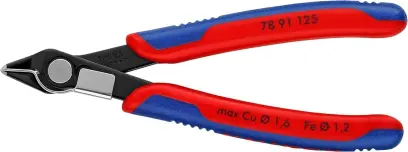 Boční štípací kleště Knipex 78 91 125 - Electronic Super-Knips, tvrdé dráty (K 78 91 125)