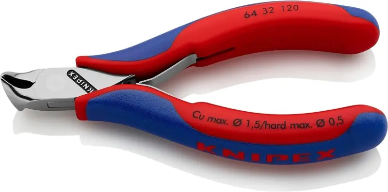 Čelní štípací kleště Knipex 64 32 120 - pro elektroniku, šikmé břity (K 64 32 120)