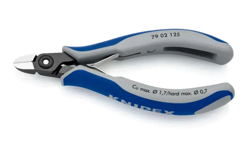 Precizní boční štípací kleště Knipex 79 02 125 - pro elektroniku, mini hlava (K 79 02 125)