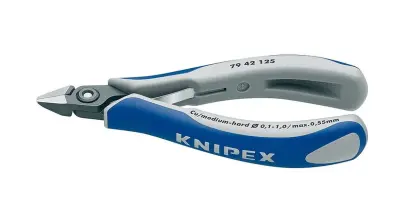 Kleště Knipex 79 42 125 štípací elektronik (špičaté čelisti bez faz (K 79 42 125)