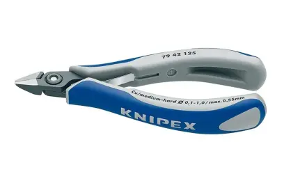 Kleště Knipex 79 42 125 štípací elektronik (špičaté čelisti bez faz (K 79 42 125)