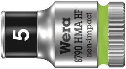 Wera 003719 Nástrčná hlavice Zyklop 1/4" 5 mm Typ 8790 HMA HF, přidržovací (W05003719001)