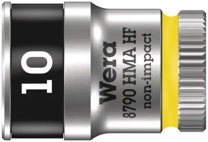 Wera 003725 Nástrčná hlavice Zyklop 1/4" 10 mm Typ 8790 HMA HF, přidržovací (W05003725001)